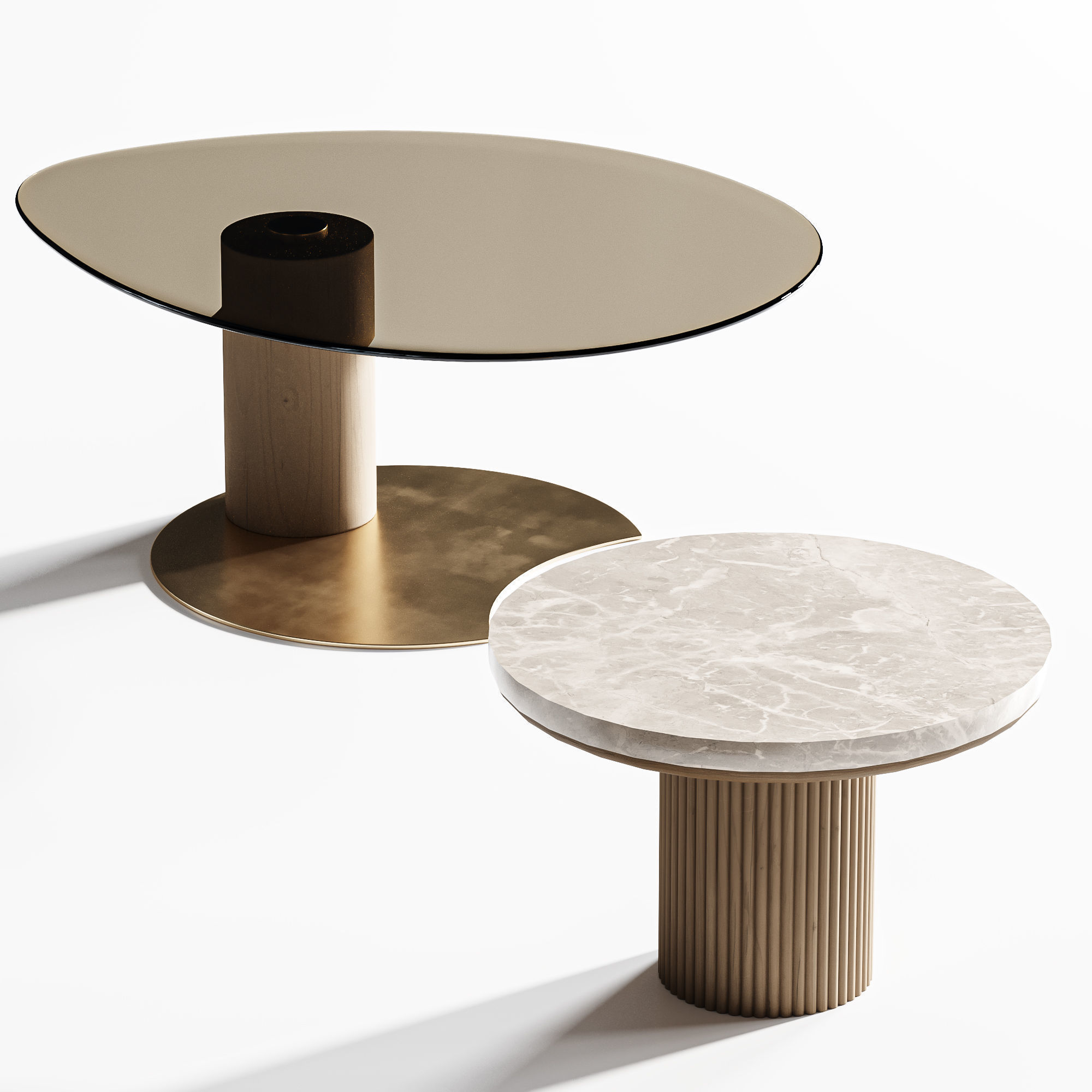 Rivoli Modular Coffee Table Set 3D model_5
