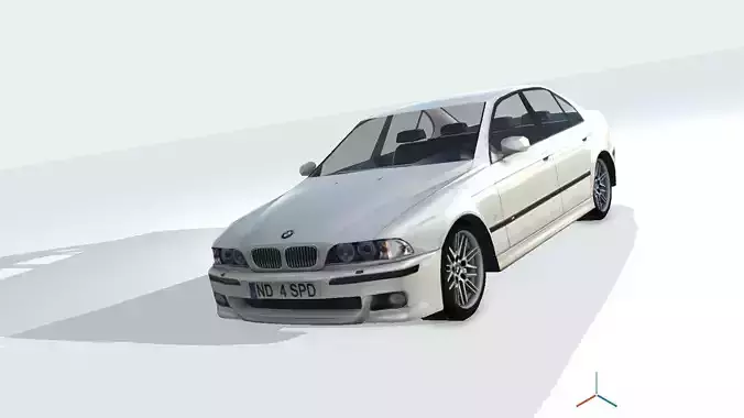 Low-poly car 3D model 