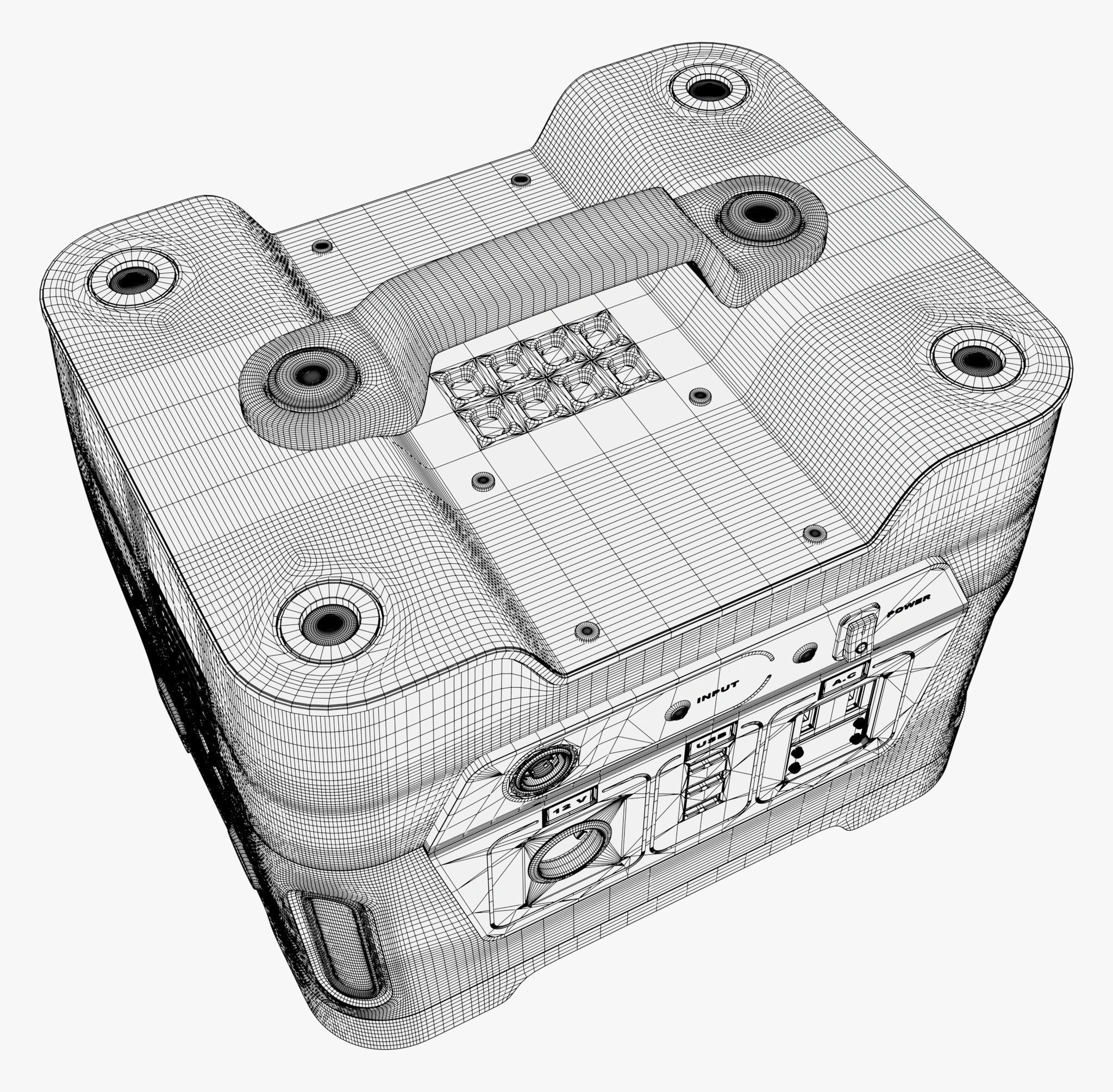 Power Station Portable Battery M1 3D model_9