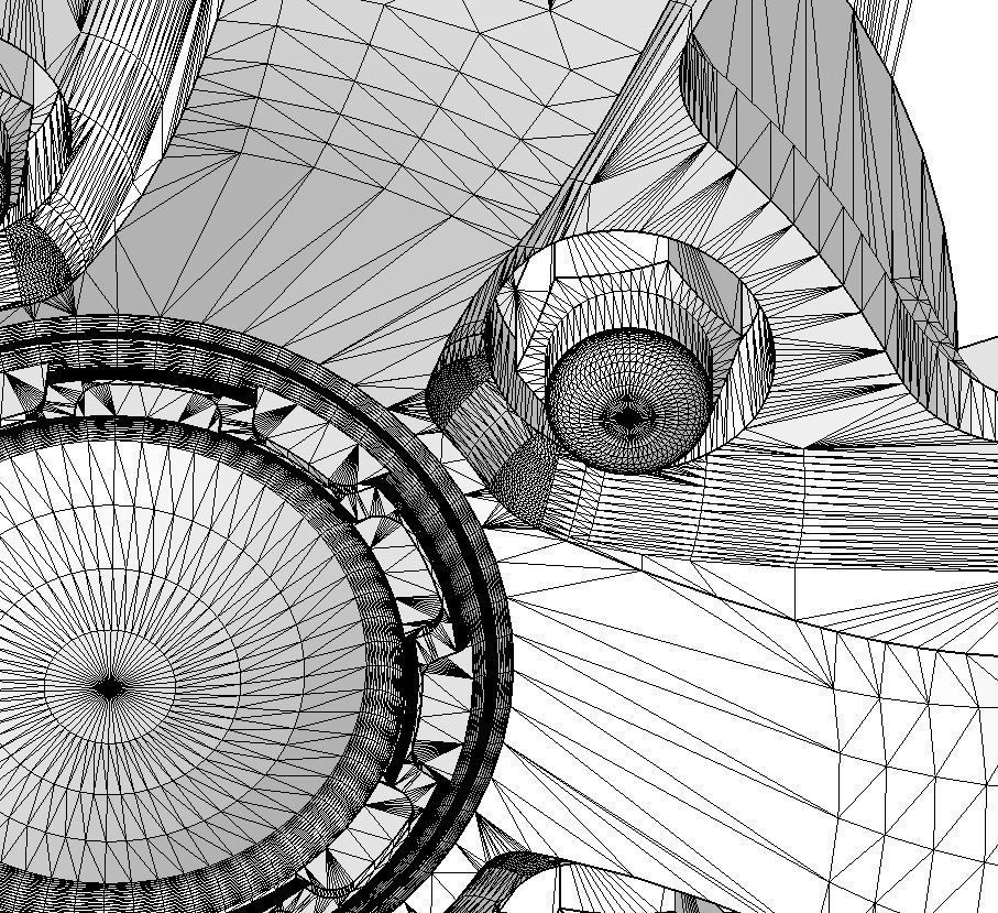 Wheels Schott Mod 5 PT 20inch for your scale model 3D print model_18
