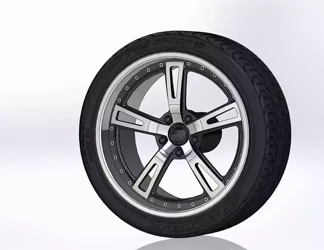 Wheels Schott Mod 5 PT for your scale model 3D print model