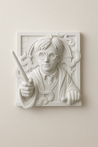 Harry potter Wall Art 3D print model