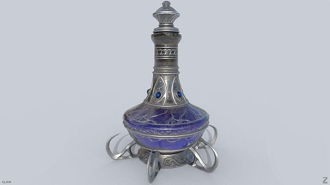 Elixir Low-poly 3D model