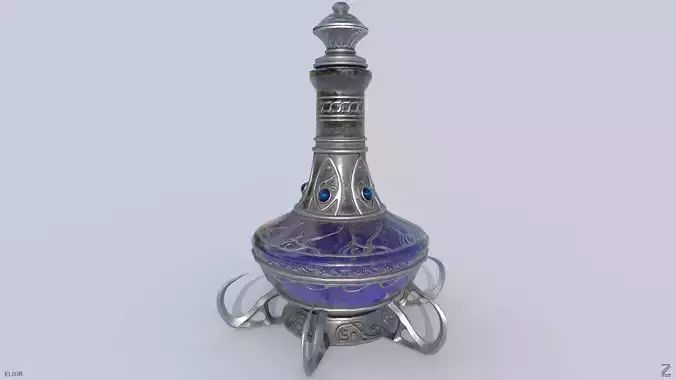 Elixir Low-poly 3D model