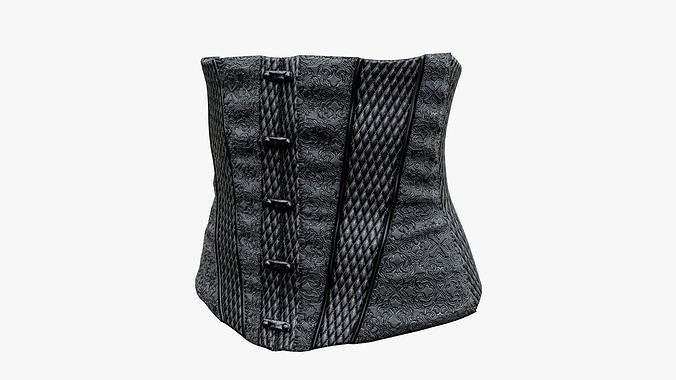 Victorian Gothic Corset Low-poly 3D model