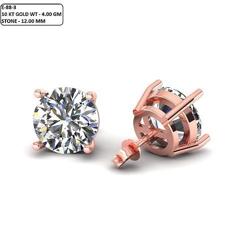 Women Diamond Earrings 3D print model