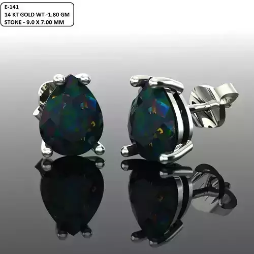 Women Diamond Earrings 3D print model