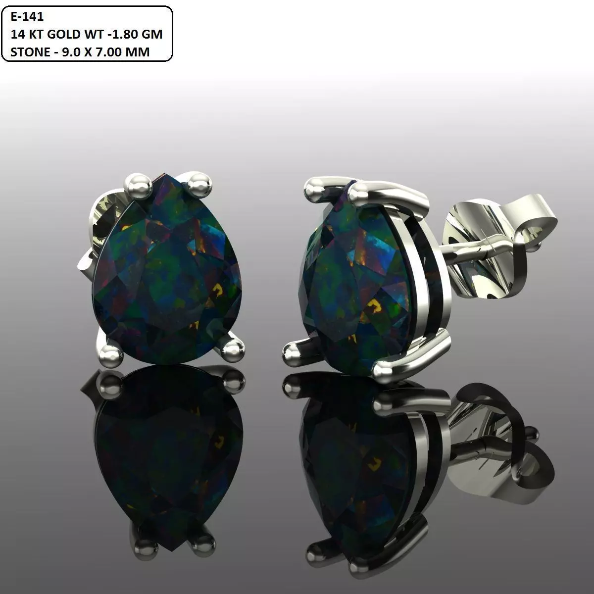 Women Diamond Earrings 3D print model