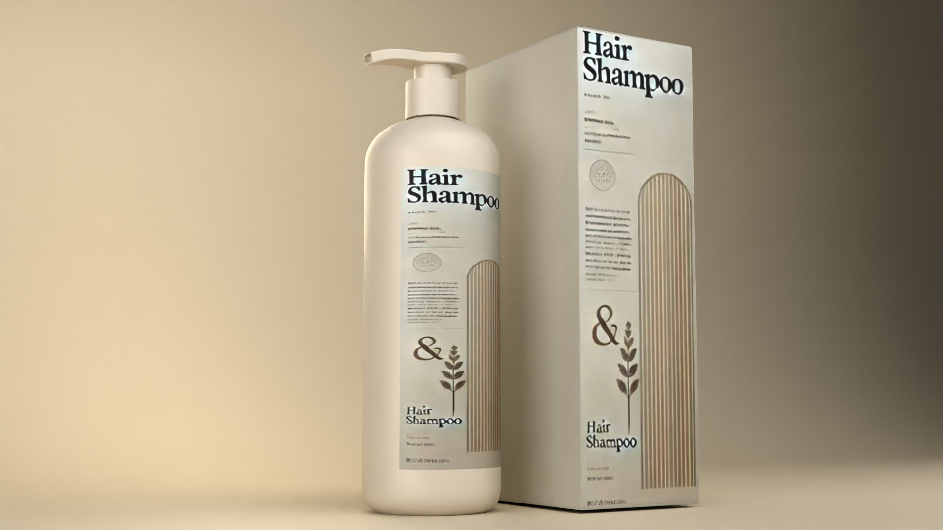 Shampoo Bottle Packaging Design Free 3D model_3