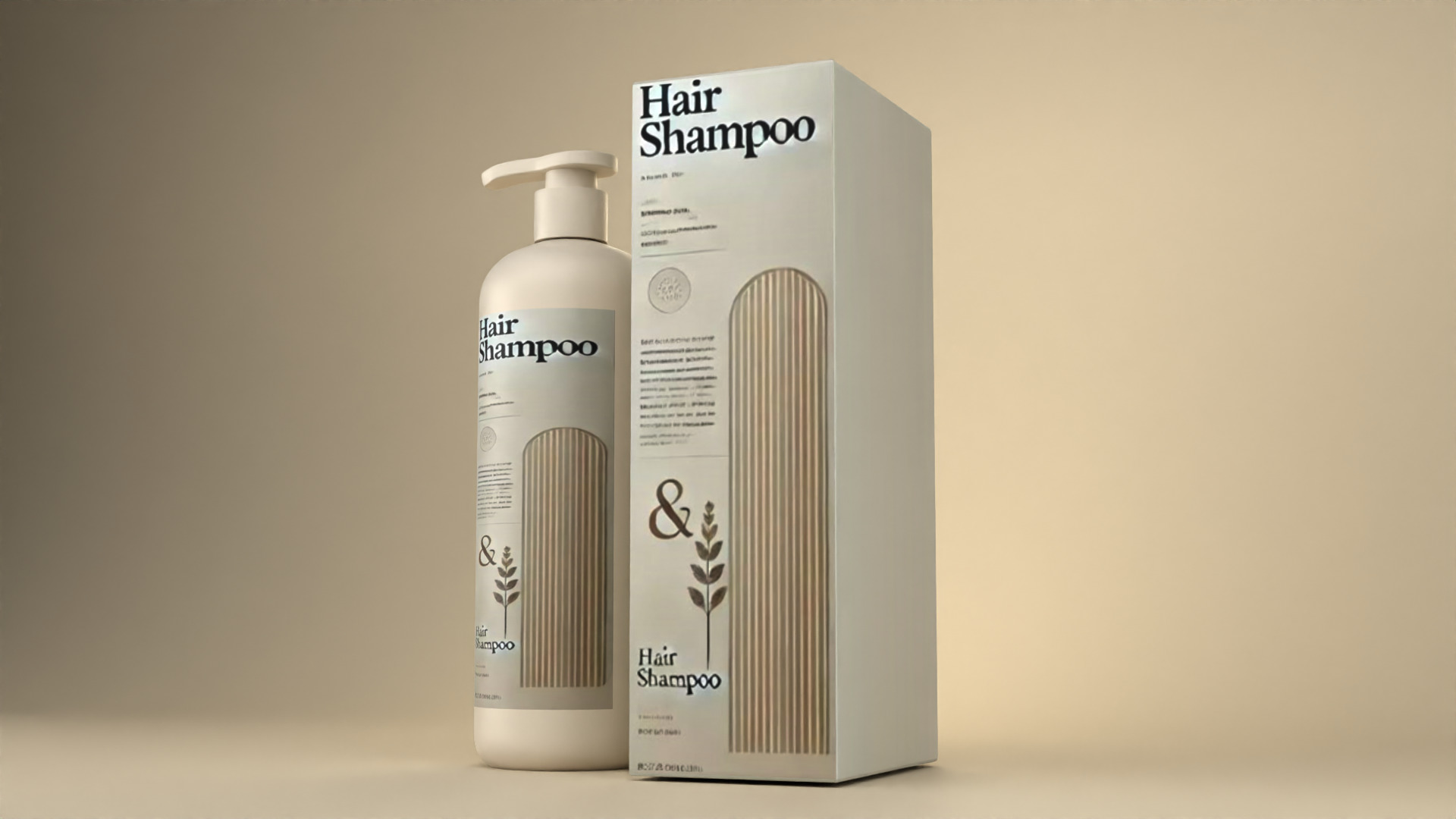 Shampoo Bottle Packaging Design Free 3D model_4