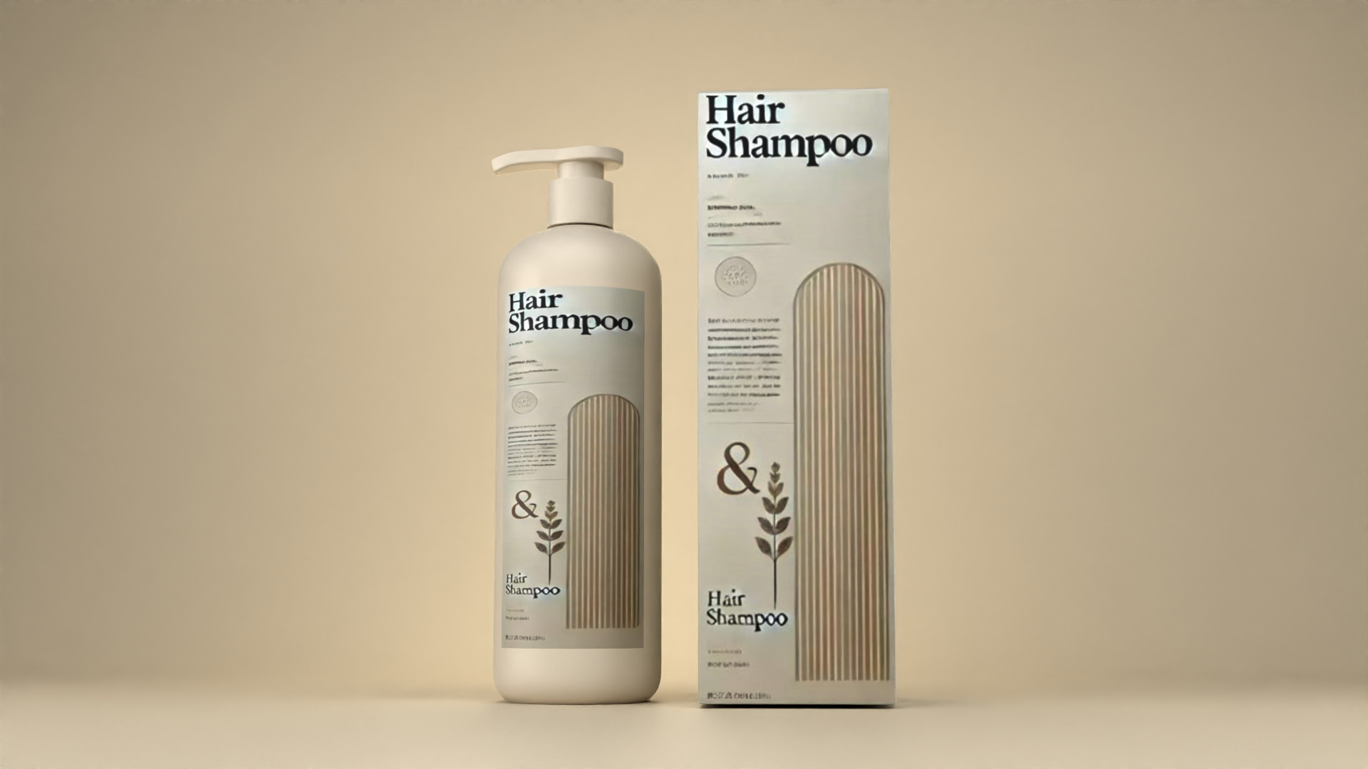 Shampoo Bottle Packaging Design Free 3D model_2