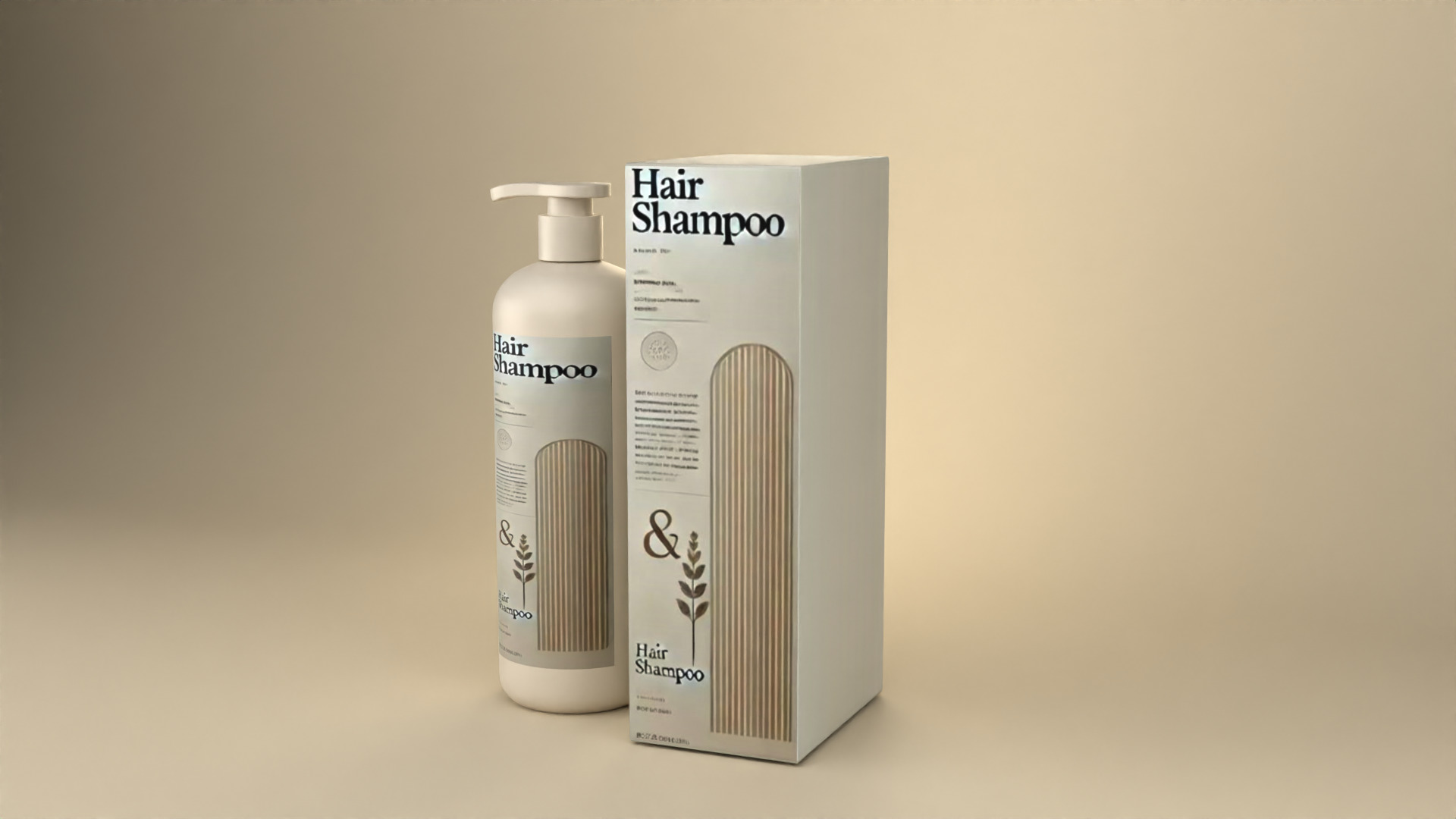 Shampoo Bottle Packaging Design Free 3D model_5