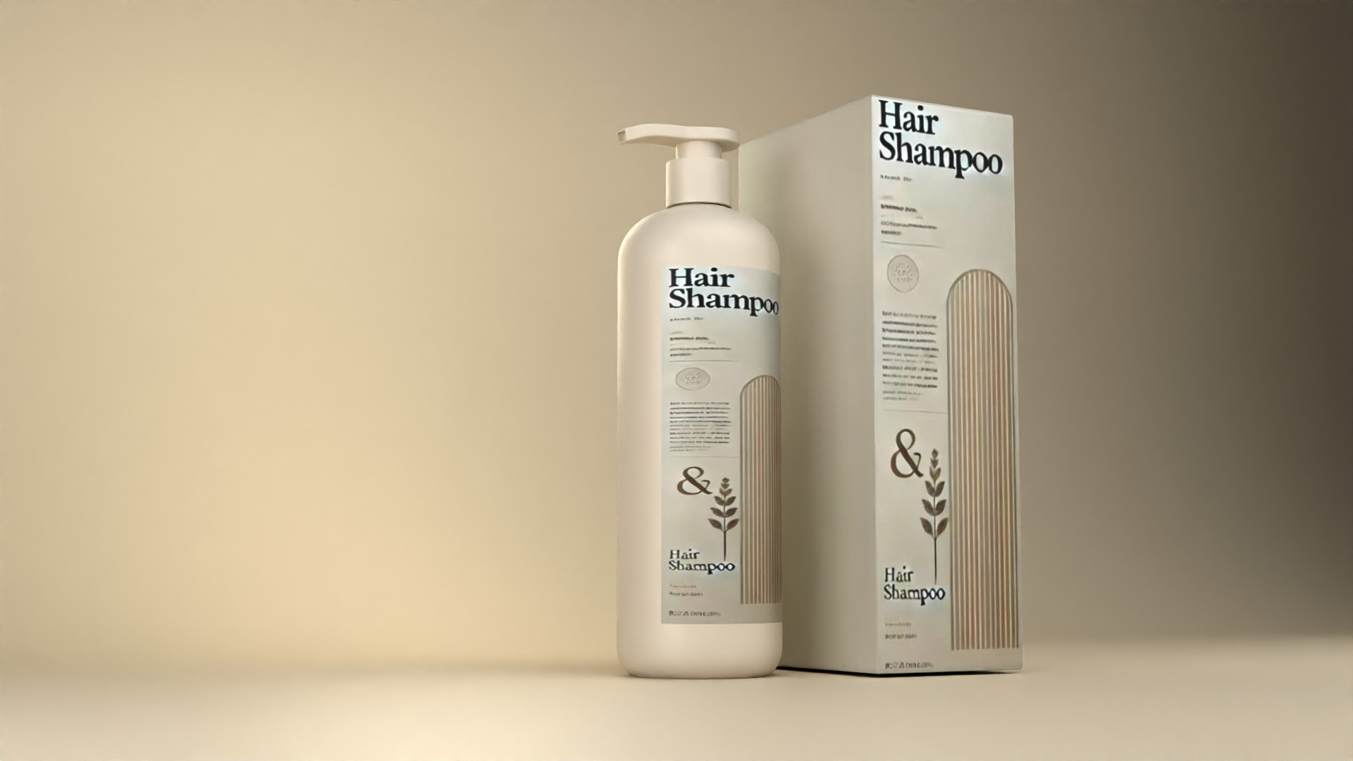 Shampoo Bottle Packaging Design Free 3D model_1