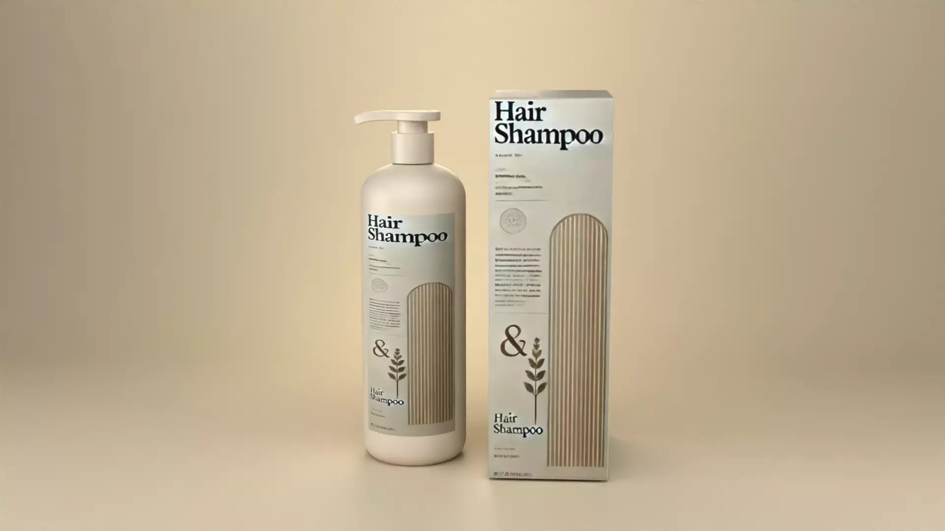 Shampoo Bottle Packaging Design Free 3D model_0