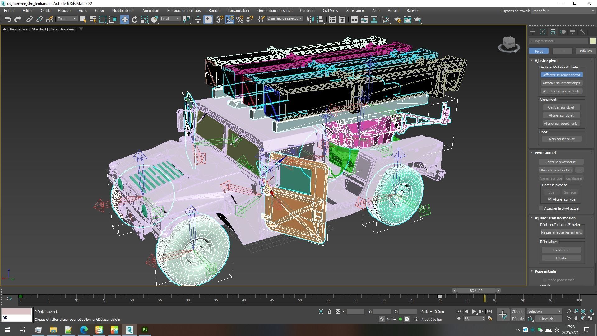 Humvee-Based Air Defense System Low-poly 3D model_16