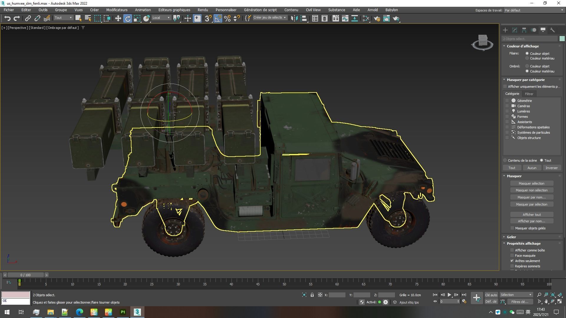 Humvee-Based Air Defense System Low-poly 3D model_13