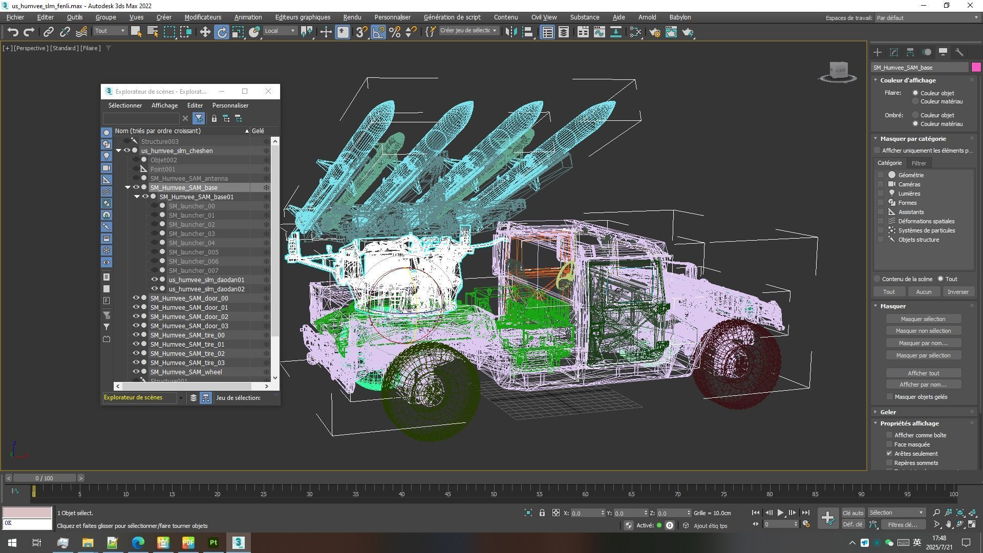 Humvee-Based Air Defense System Low-poly 3D model_18