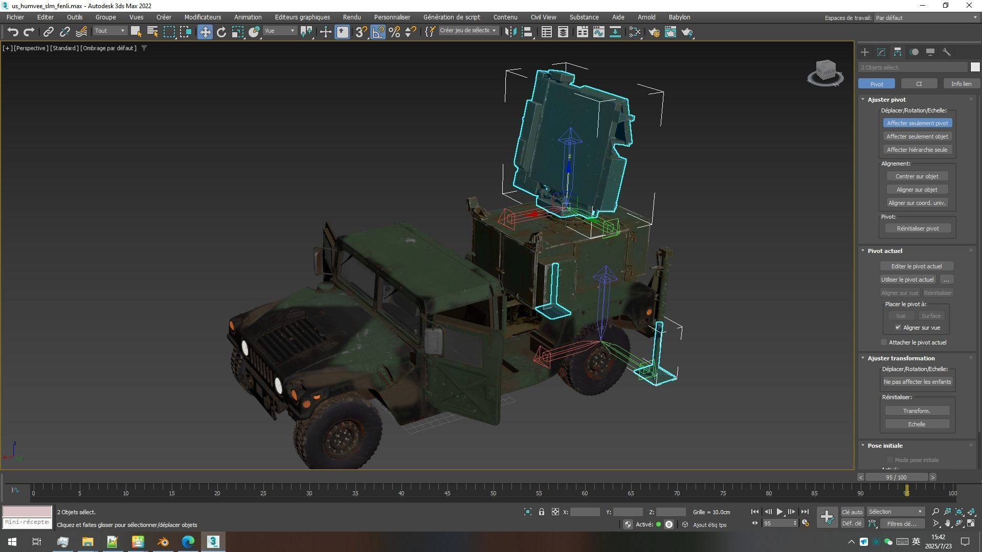 Humvee-Based Air Defense System Low-poly 3D model_19