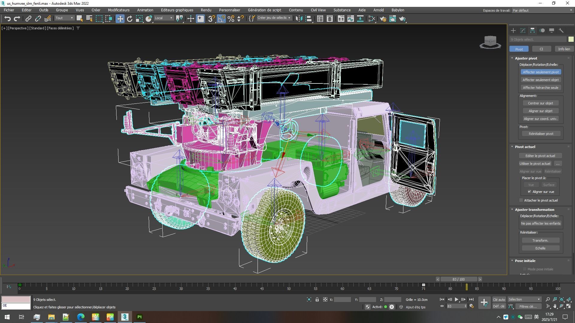 Humvee-Based Air Defense System Low-poly 3D model_17