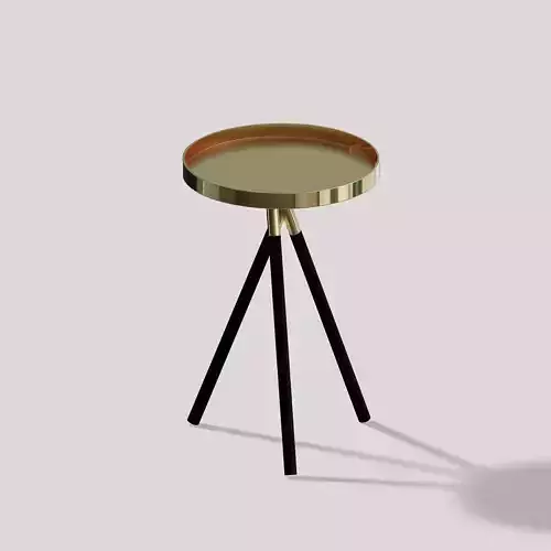 Retro Brass Side Table