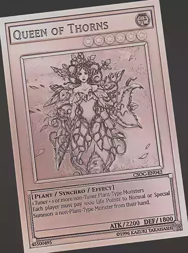 Queen of Thorns - yu-gi-oh 3D print model