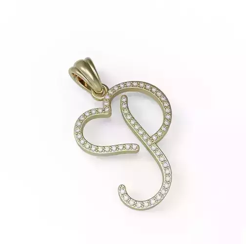 Letter P Pendant Necklace