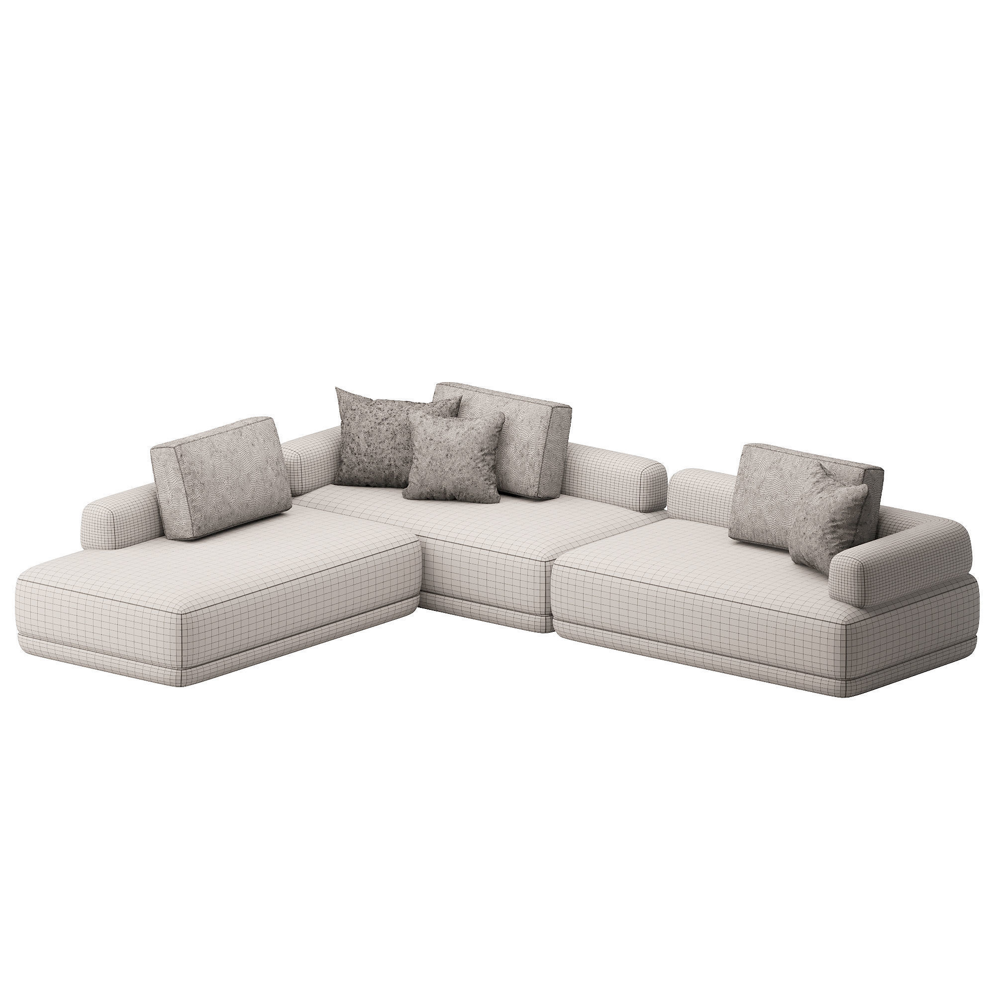 Bumper Sofa System 3D model_4