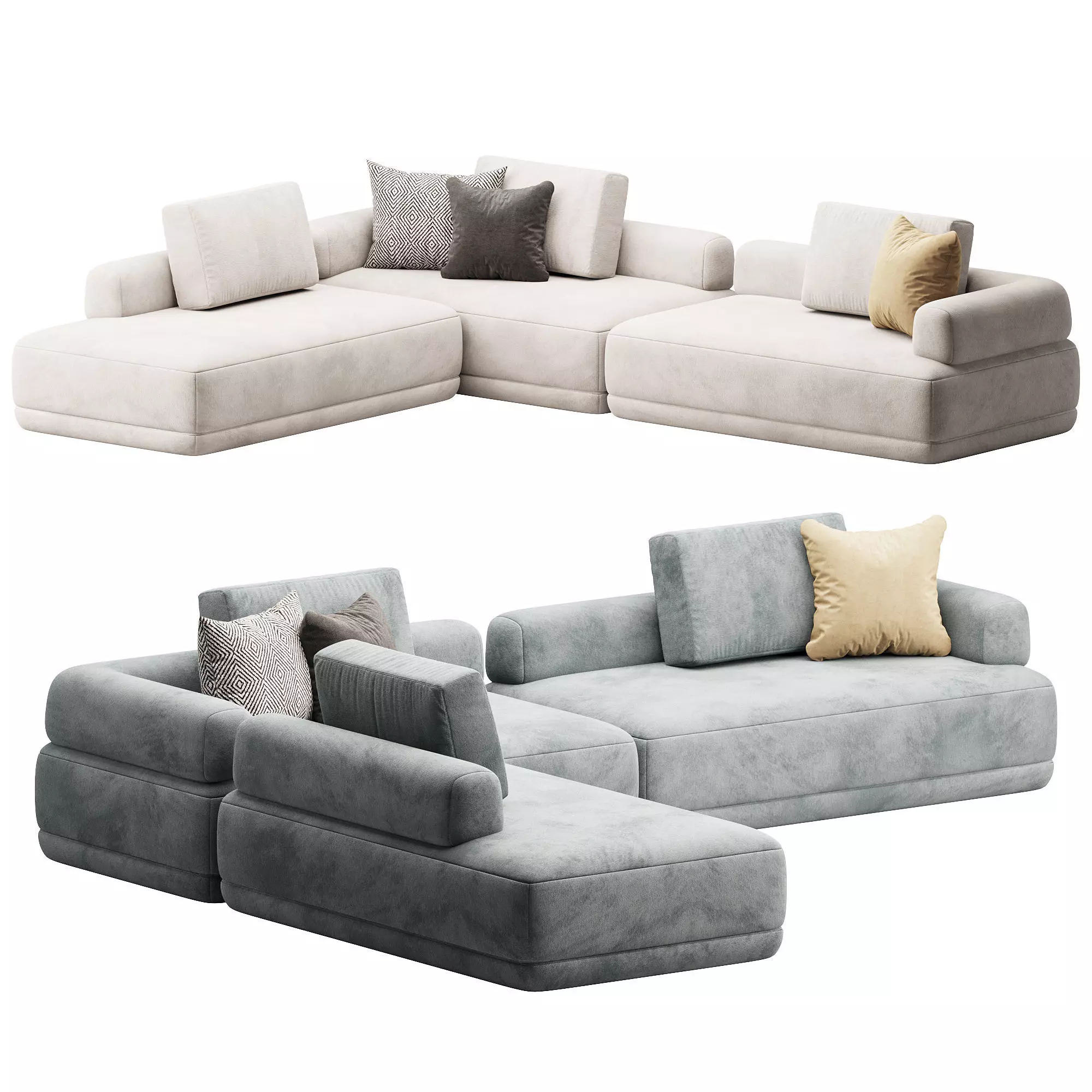 Bumper Sofa System 3D model_0