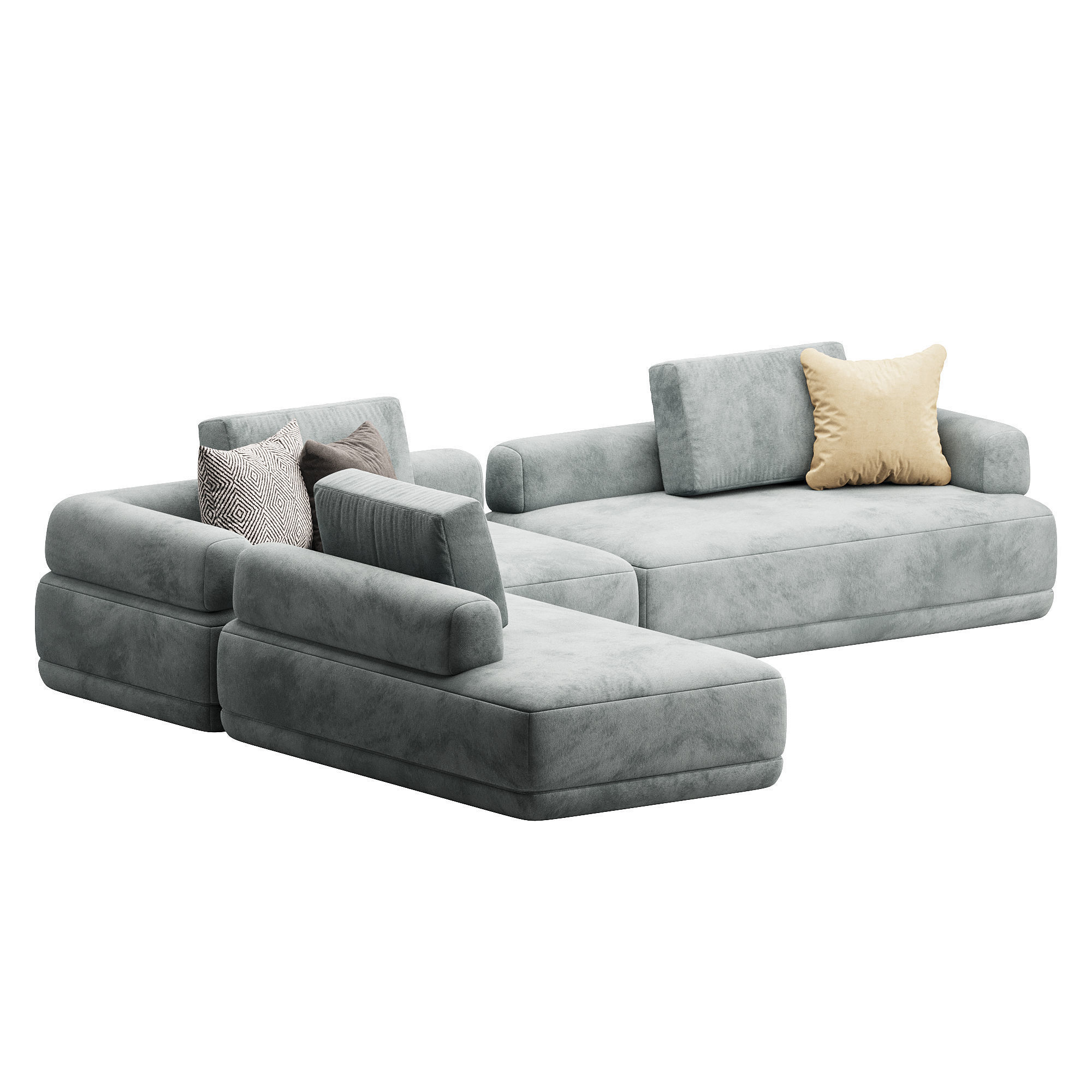Bumper Sofa System 3D model_2