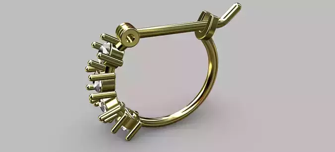 10mm Hoop Earring 3D print model