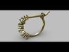 10mm Hoop Earring 3D print model_1