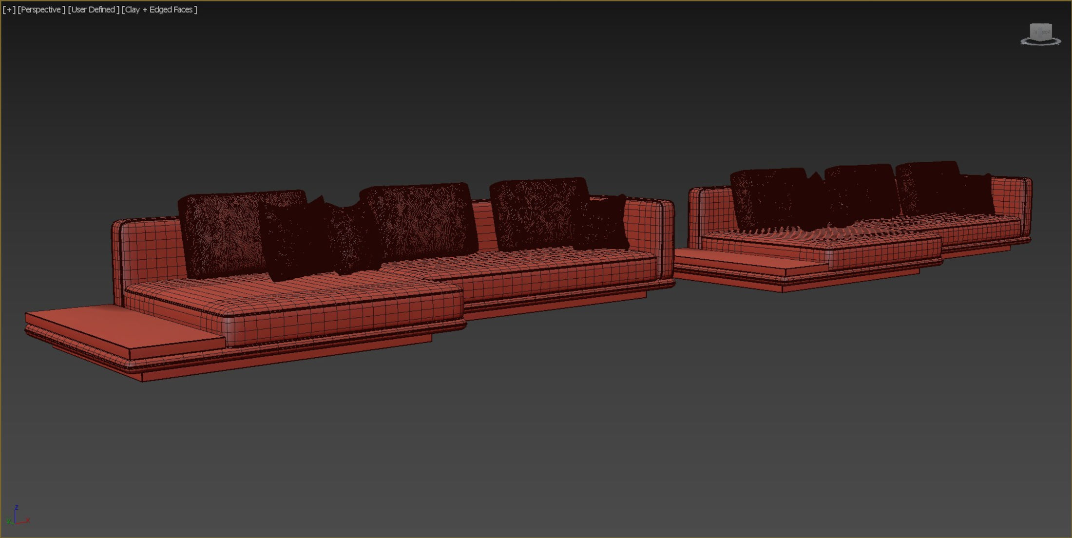 Minotti Horizonte Sofa 3D model_5