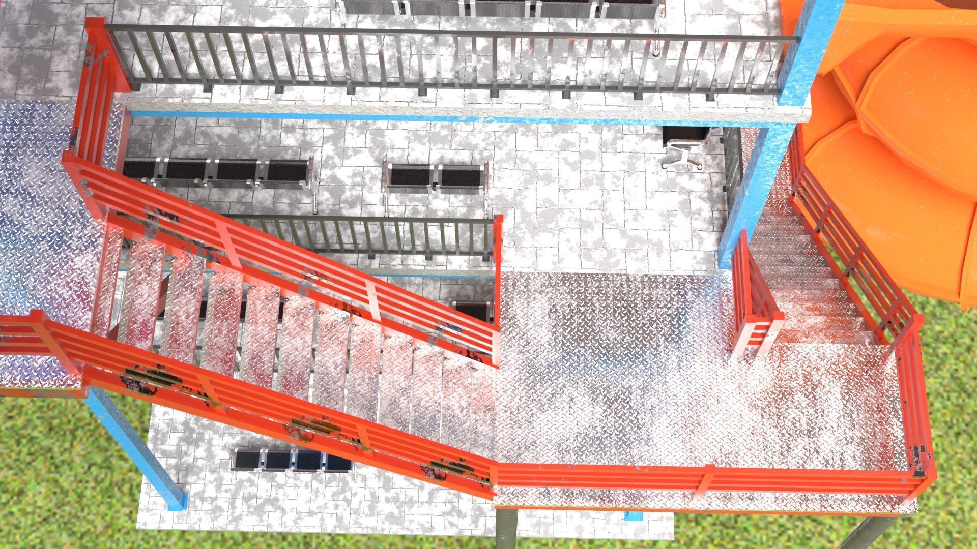 Water Slides 2 Low-poly 3D model_5