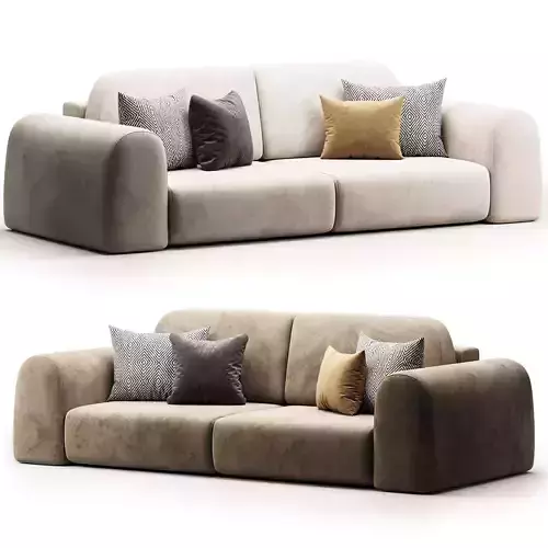 Lilt Bucle Lilac Sofa