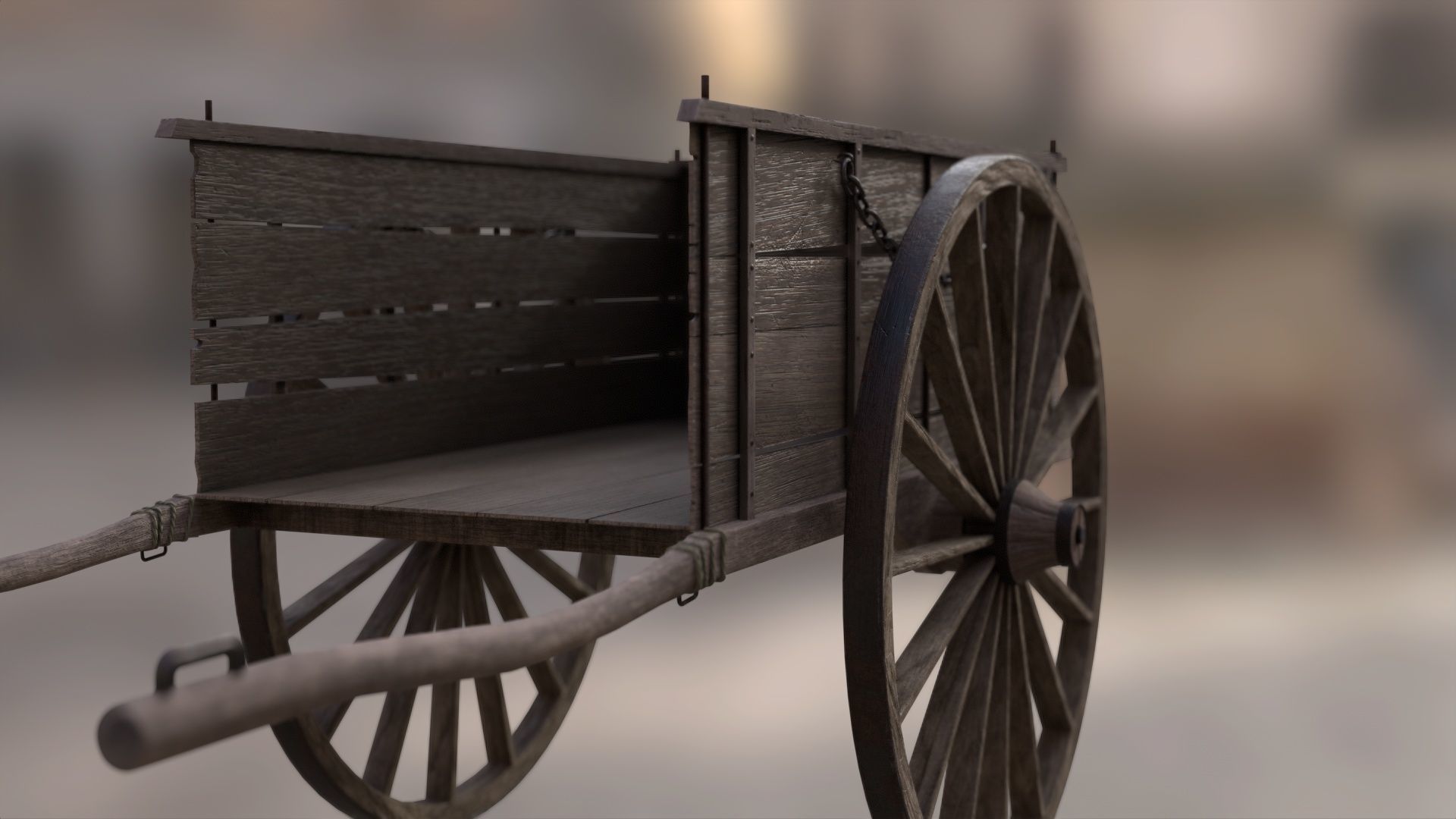 Medieval Wagon 3D model_6