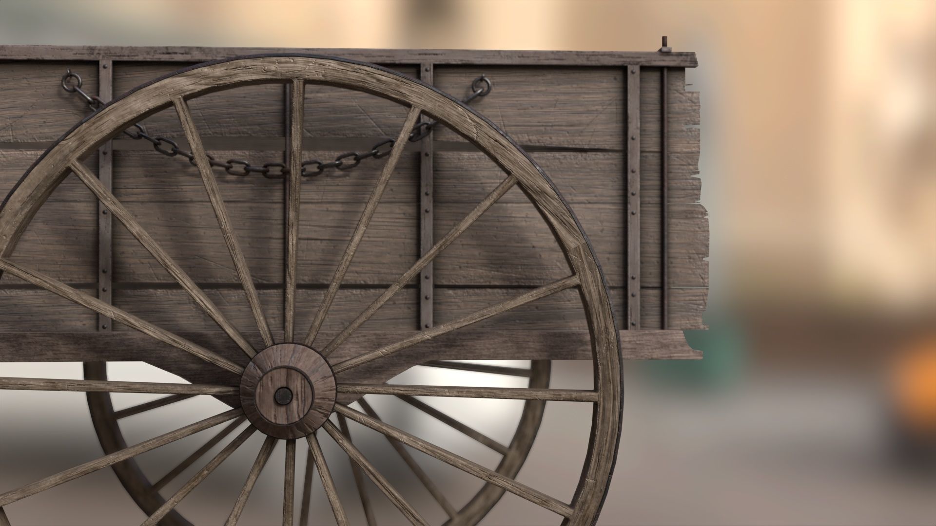Medieval Wagon 3D model_1