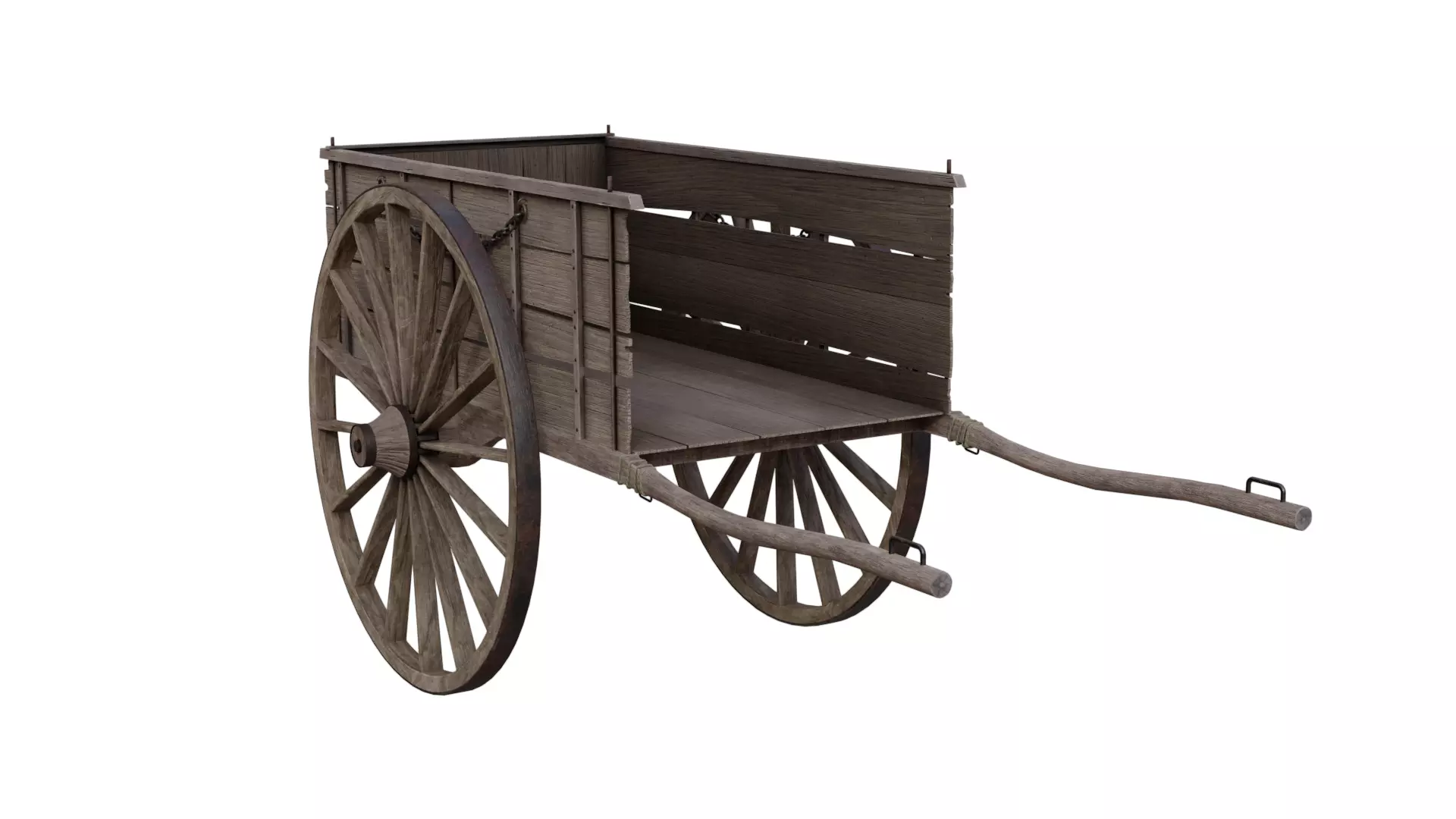 Medieval Wagon 3D model_0