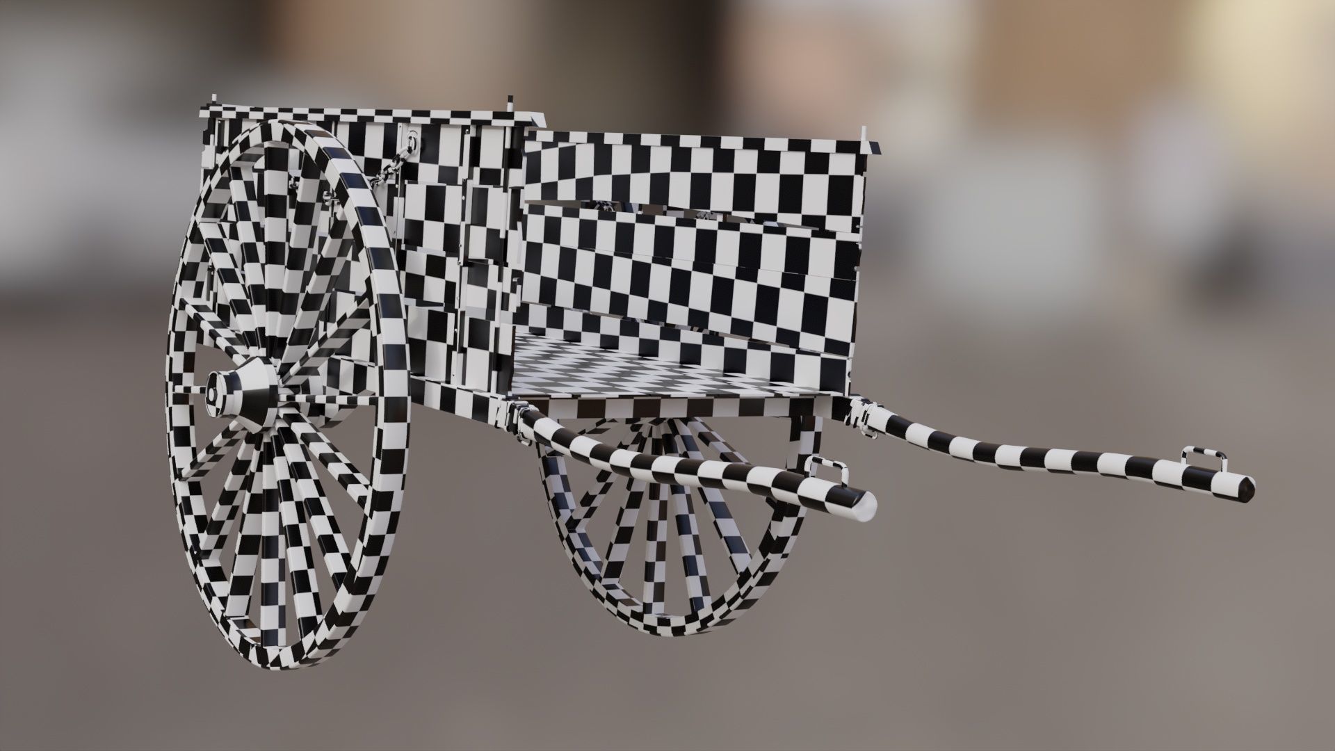 Medieval Wagon 3D model_8