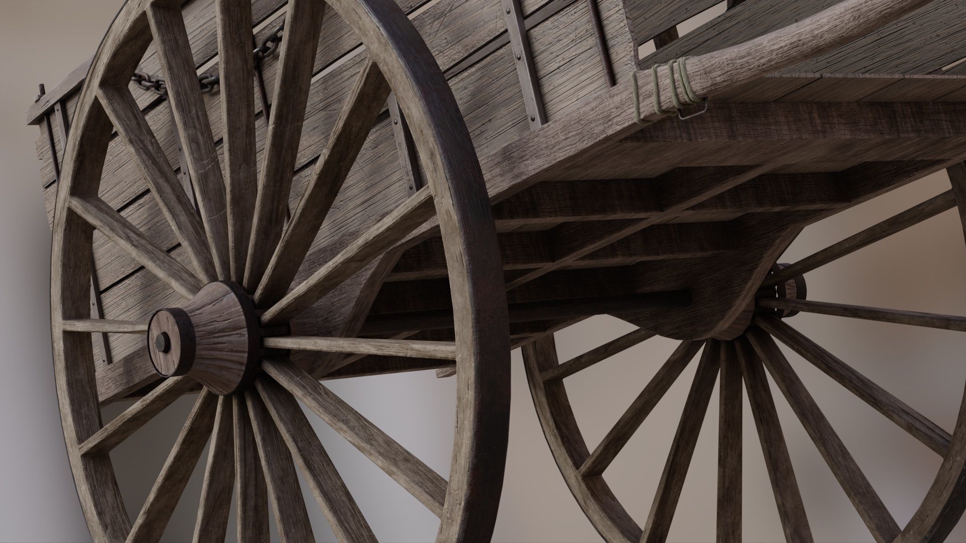 Medieval Wagon 3D model_5