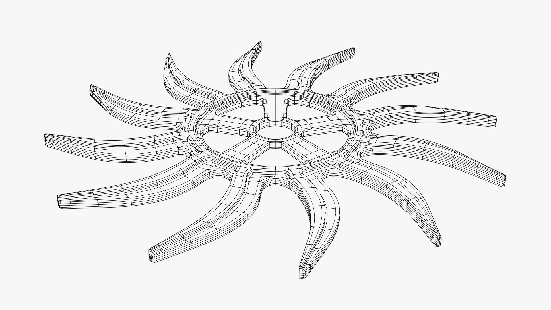 Antique Rusty Wheel 3D model_5