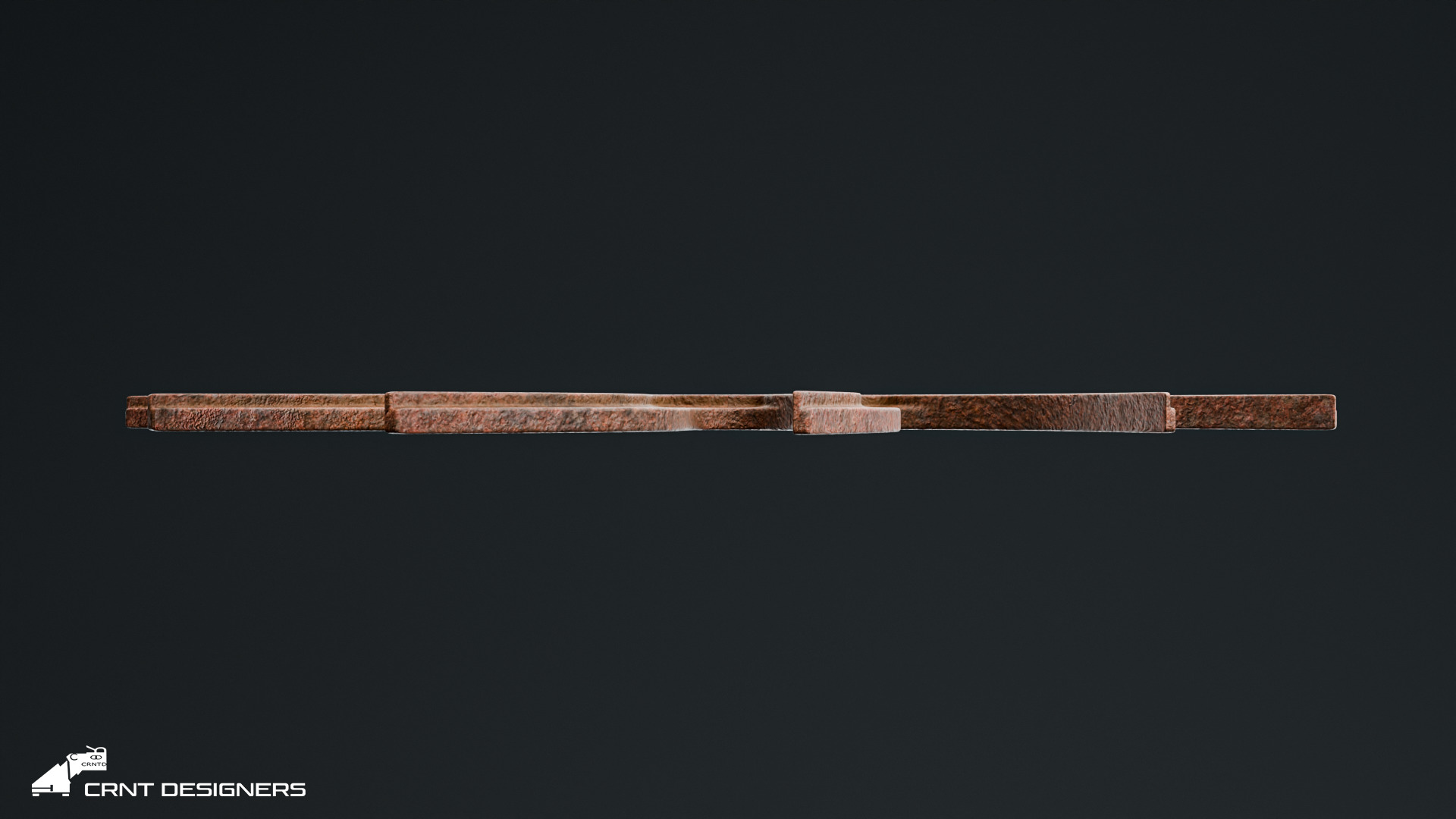 Antique Rusty Wheel 3D model_6