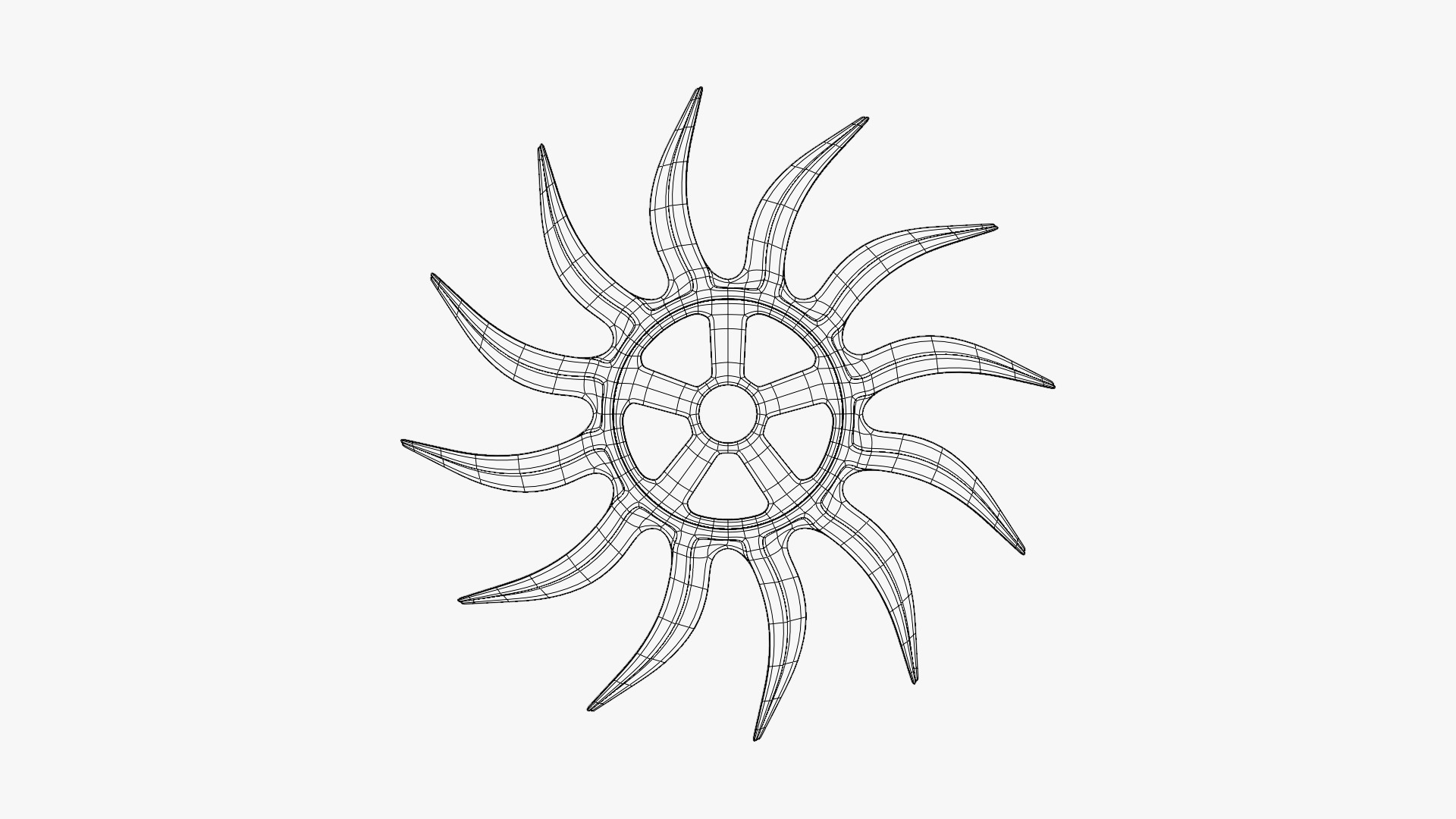 Antique Rusty Wheel 3D model_2