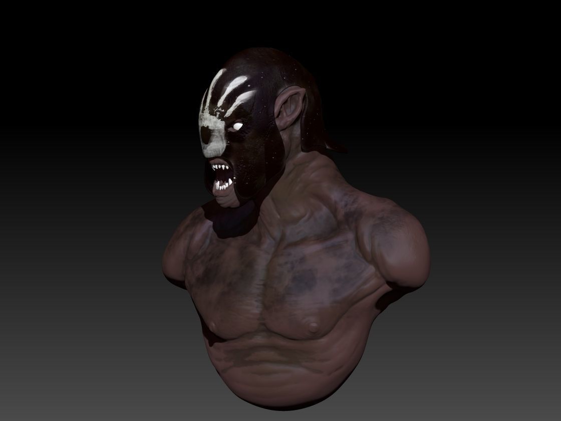 Urku hai Low-poly 3D model_3