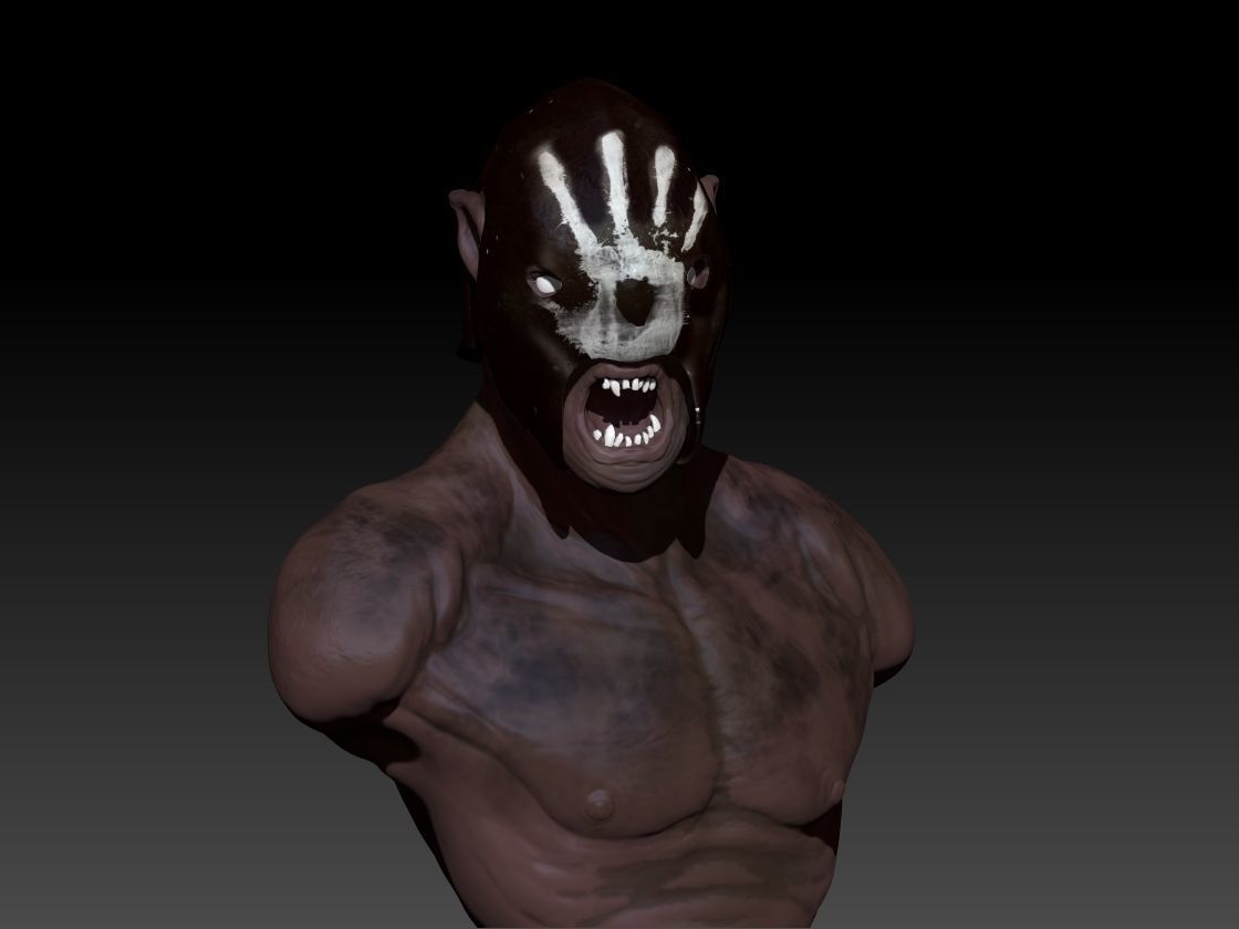 Urku hai Low-poly 3D model_1