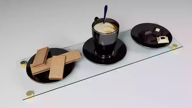 chocolate  waffles coffee