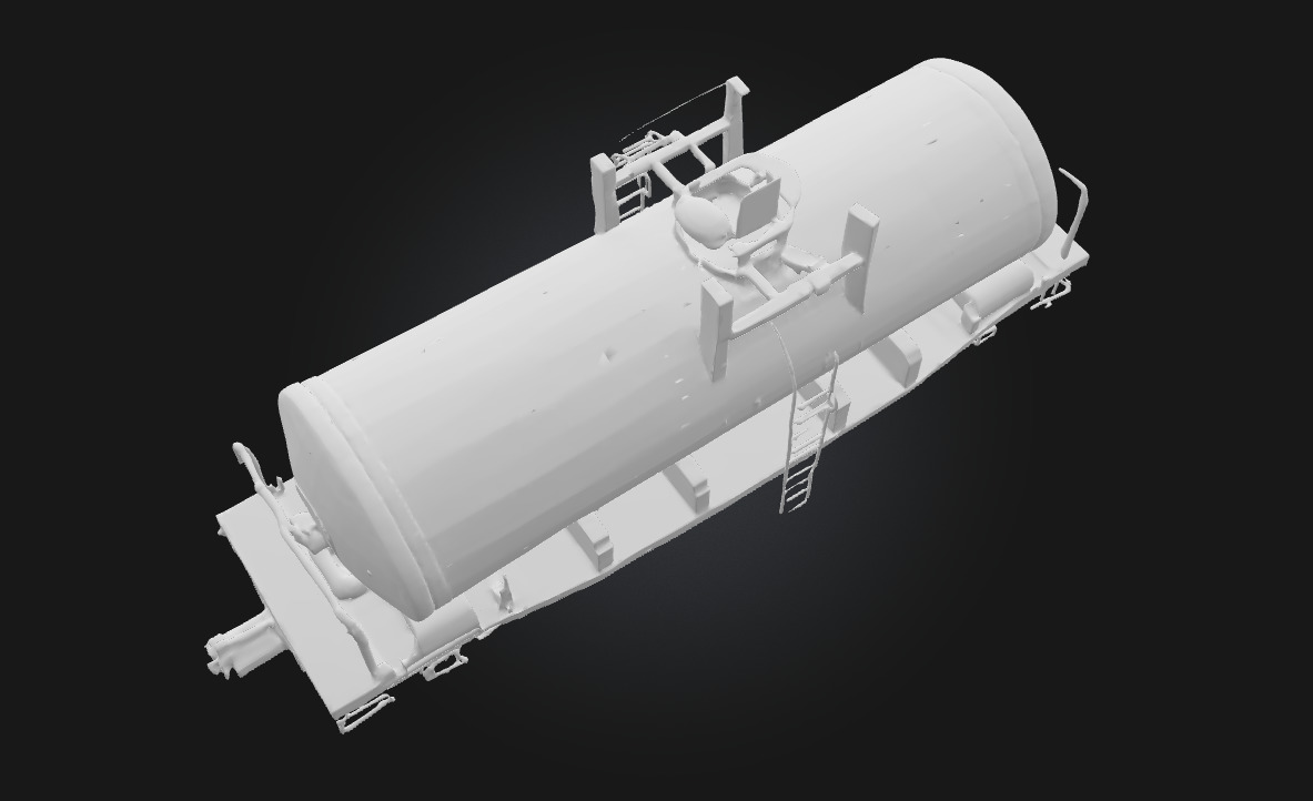 Rusty Tanker Car Weathered Freight from an Industrial Past 3D model_5