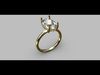 Solitaire Ring Gemstone 10 95x6 092x4 11mm 3D print model_1