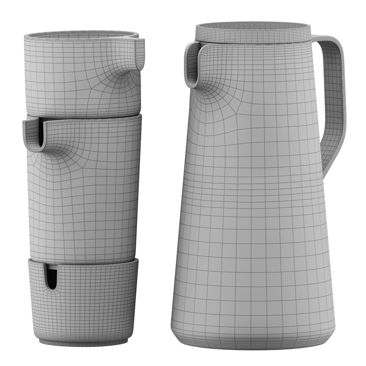 Silt Jug Collection 3D model_12