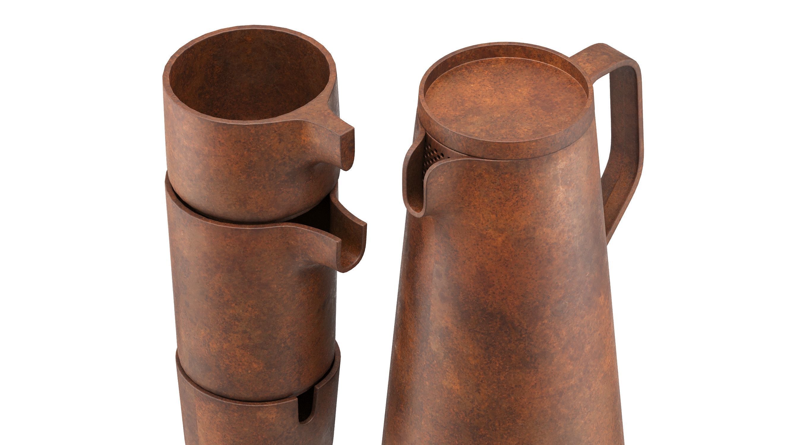Silt Jug Collection 3D model_10