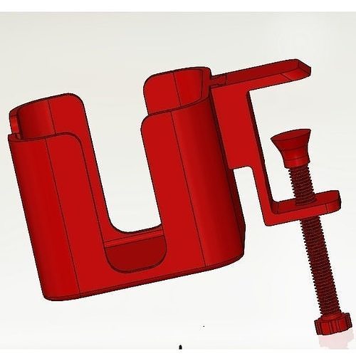Clamp On Table Cup Holder Minimalist Version 3D print model